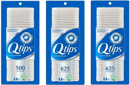Q-TIPS SWABS Cotton Club ct, 625 Count, (Pack of 3)